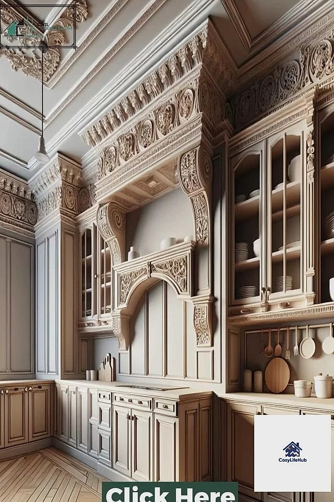 14 Elegant Kitchen Ideas Perfect for Any Budget 15 Add Crown Molding or Trim to Cabinets