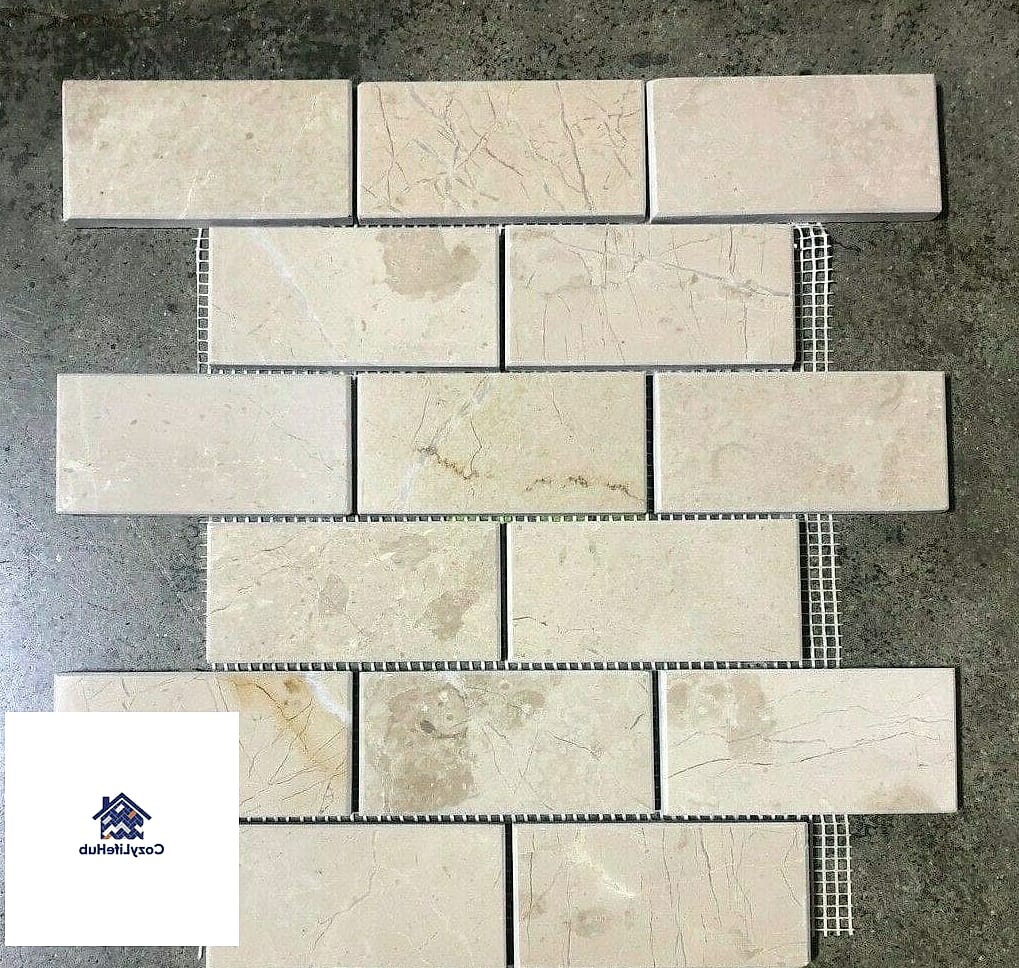 17 Antiqued Ivory Subway Backsplash Ideas Perfect for Any Budget 10 Antiqued Ivory Mosaic Sheets for Small Kitchens