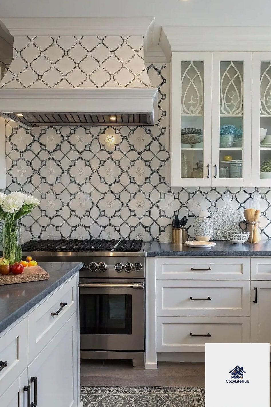 27 Modern Backsplash Ideas That Will Transform Your Space 18 Arabesque Tile for Old-World Charm