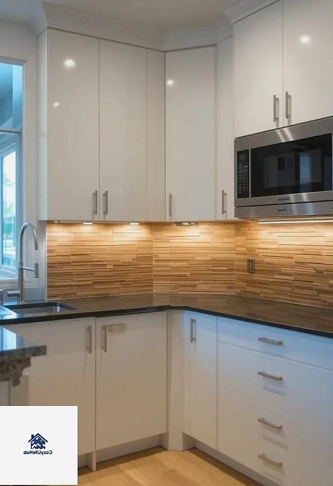 Backsplash with Under-Cabinet Lighting