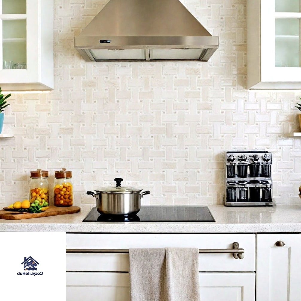 30 Backsplash for Modern Cabinets Ideas to Inspire Your Next Renovation 19 Basketweave Marble Mosaic