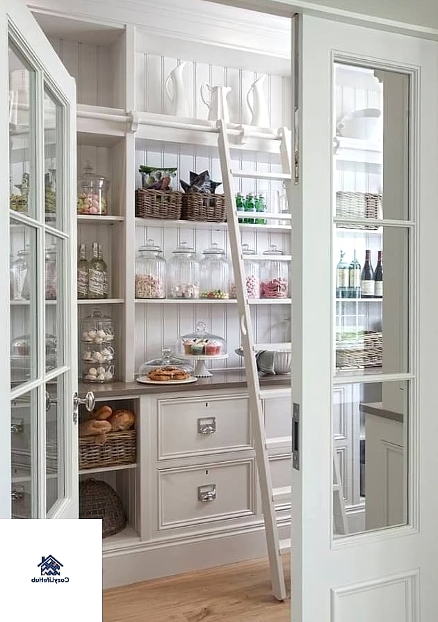 Beadboard in a Butler's Pantry