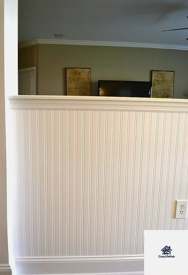 Beadboard as a Half-Wall Accent