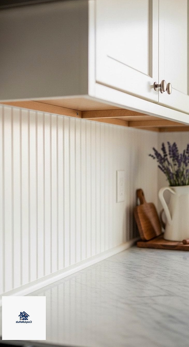 Beadboard Style Backsplash