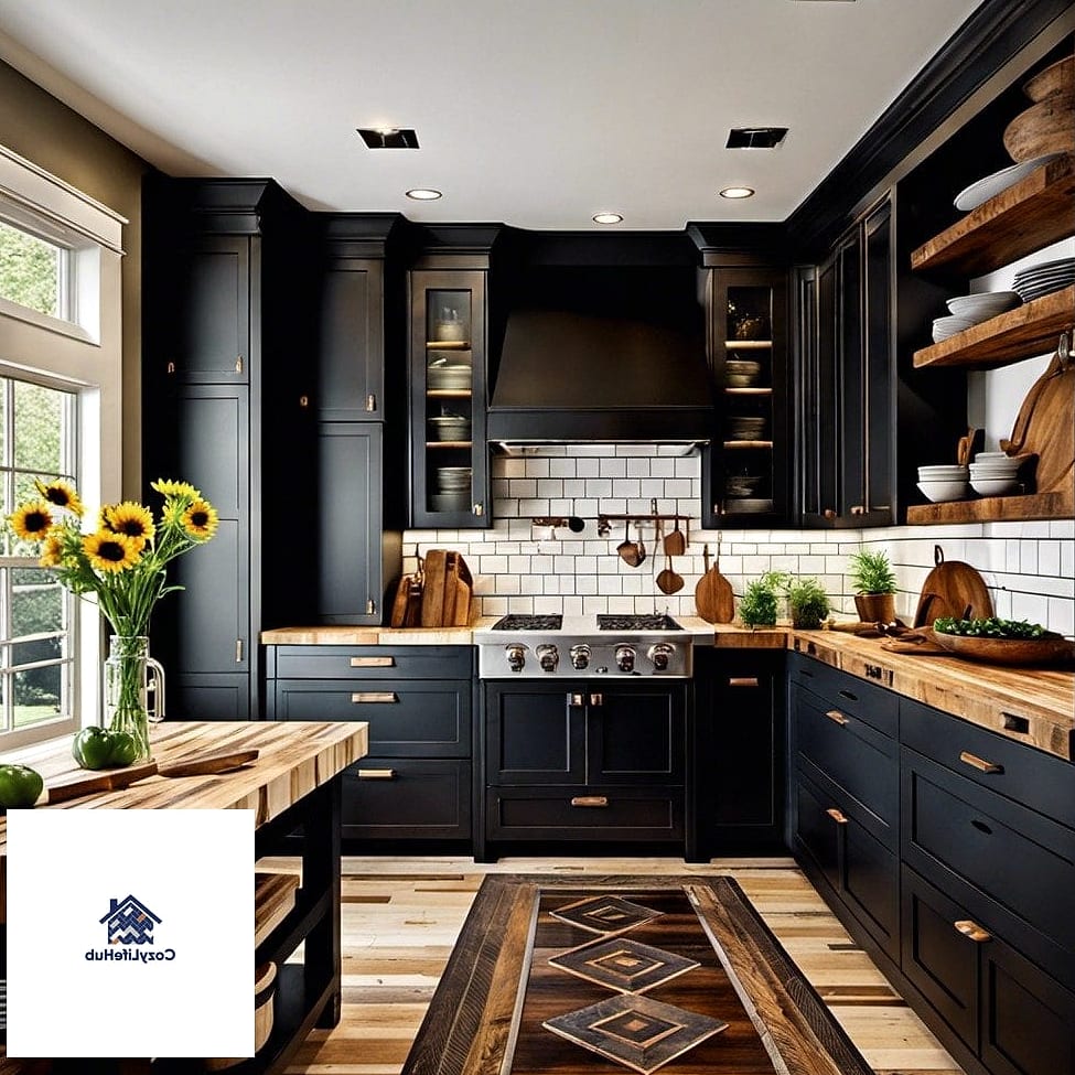 17 Black Countertop Ideas That Look Expensive But Aren't 7 Black Butcher Block with a Dark Stain