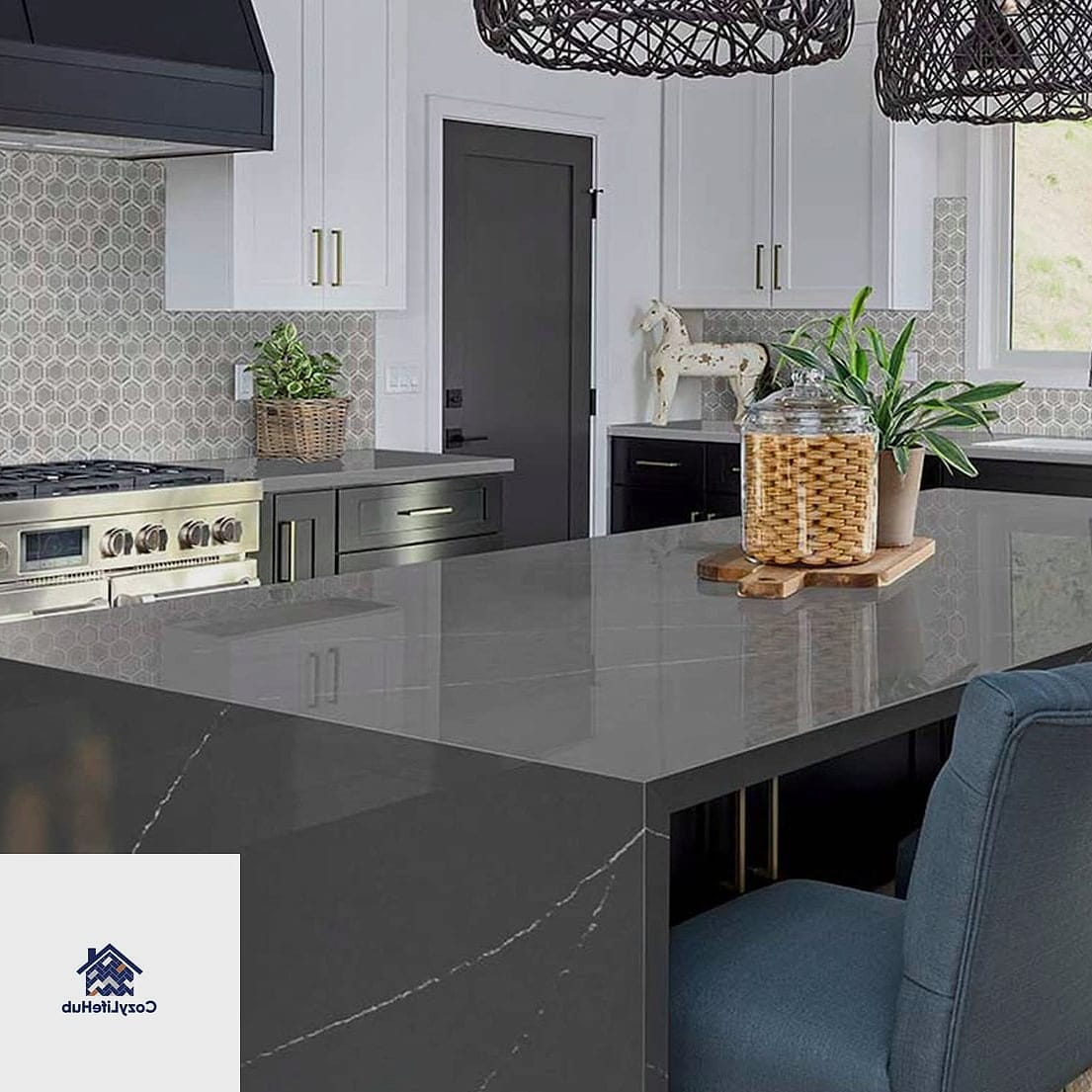 17 Black Countertop Ideas That Look Expensive But Aren't 17 Black Quartzite Countertops
