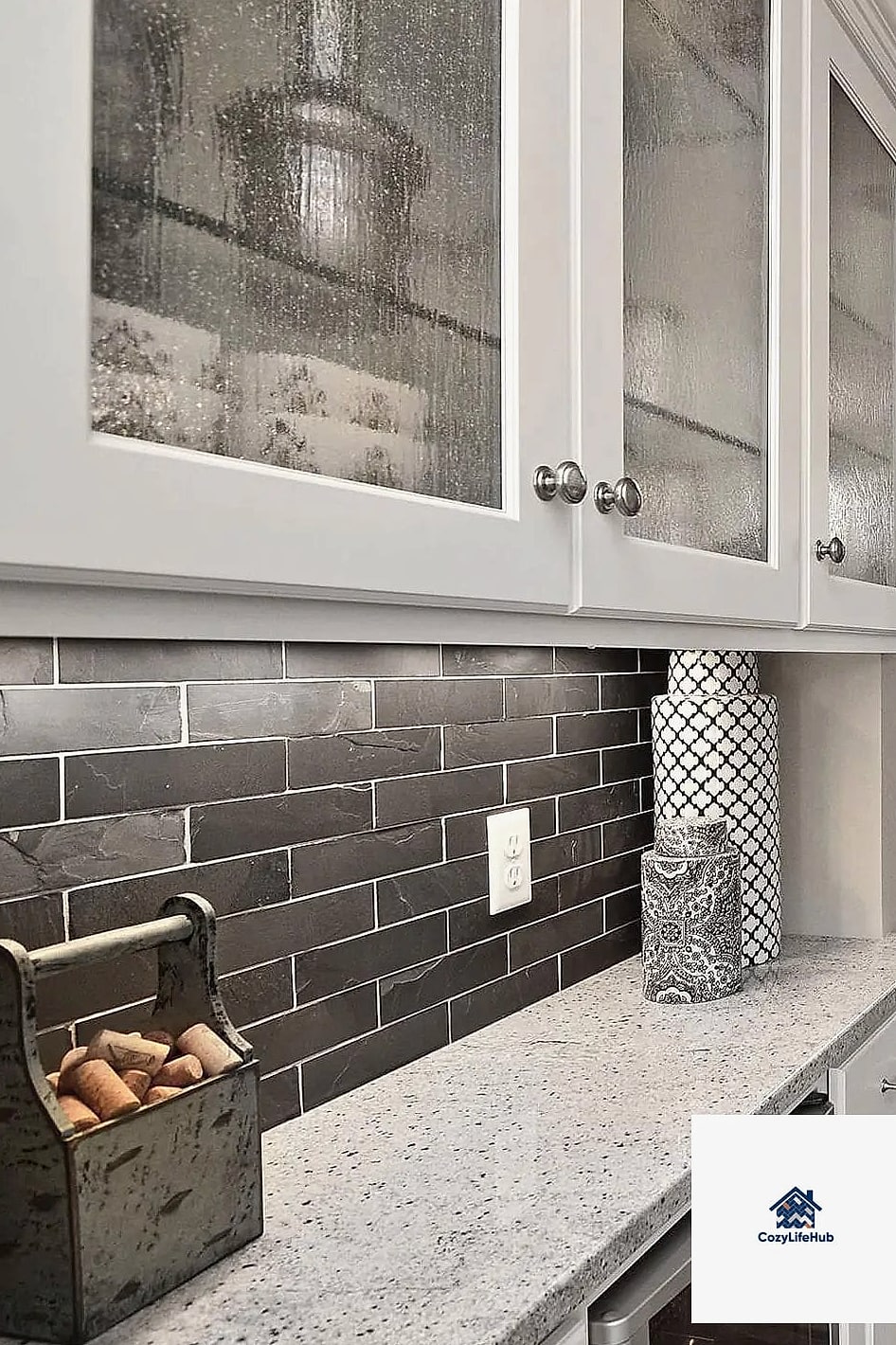 21 Backsplash for Black and White Kitchens Ideas That Will Transform Your Space 3 Black Subway Tile for a Moody Twist