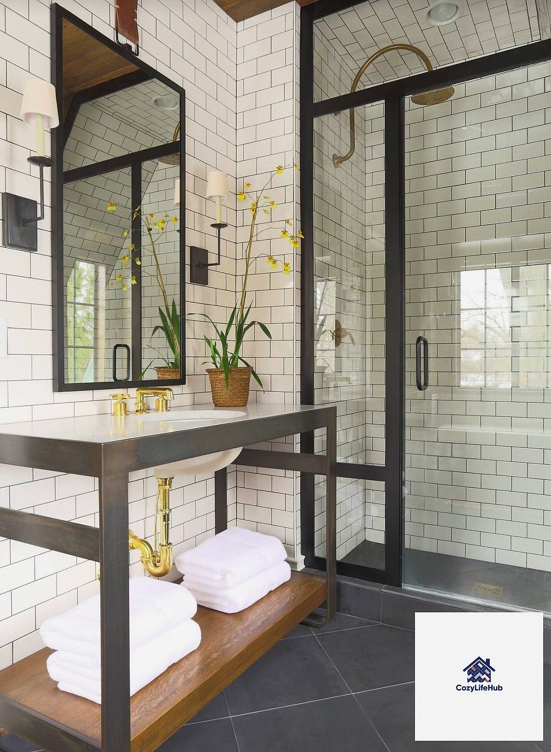22 Glossy Subway Tile Ideas That Will Transform Your Space 12 Black Subway Tile Shower