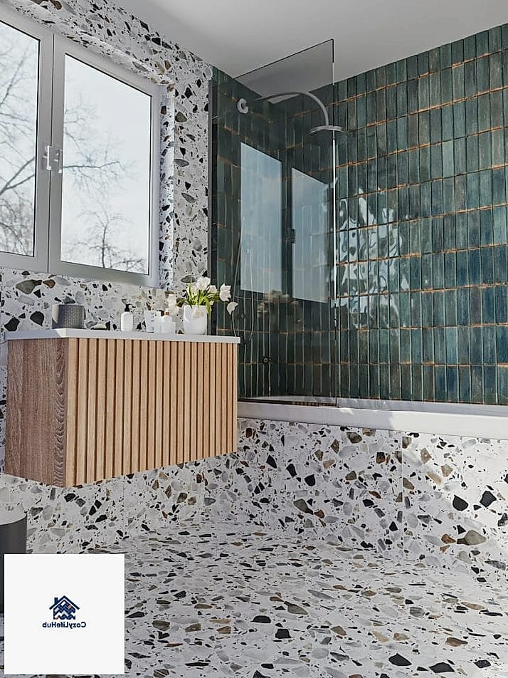 19 Black Backsplash Ideas That Will Transform Your Space 19 Black Terrazzo-Style Tile