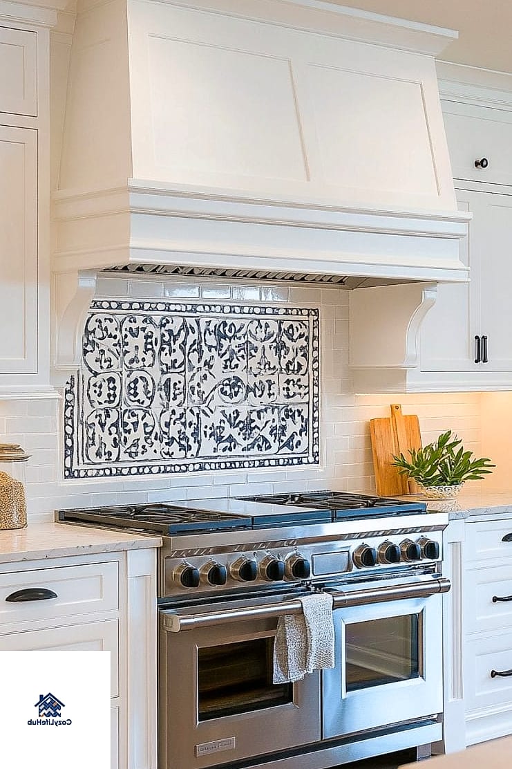 Black and White Encaustic Cement Tile