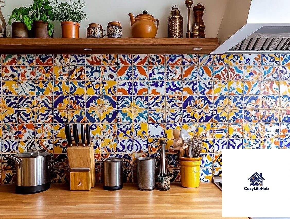 Bold Color-Block Tile