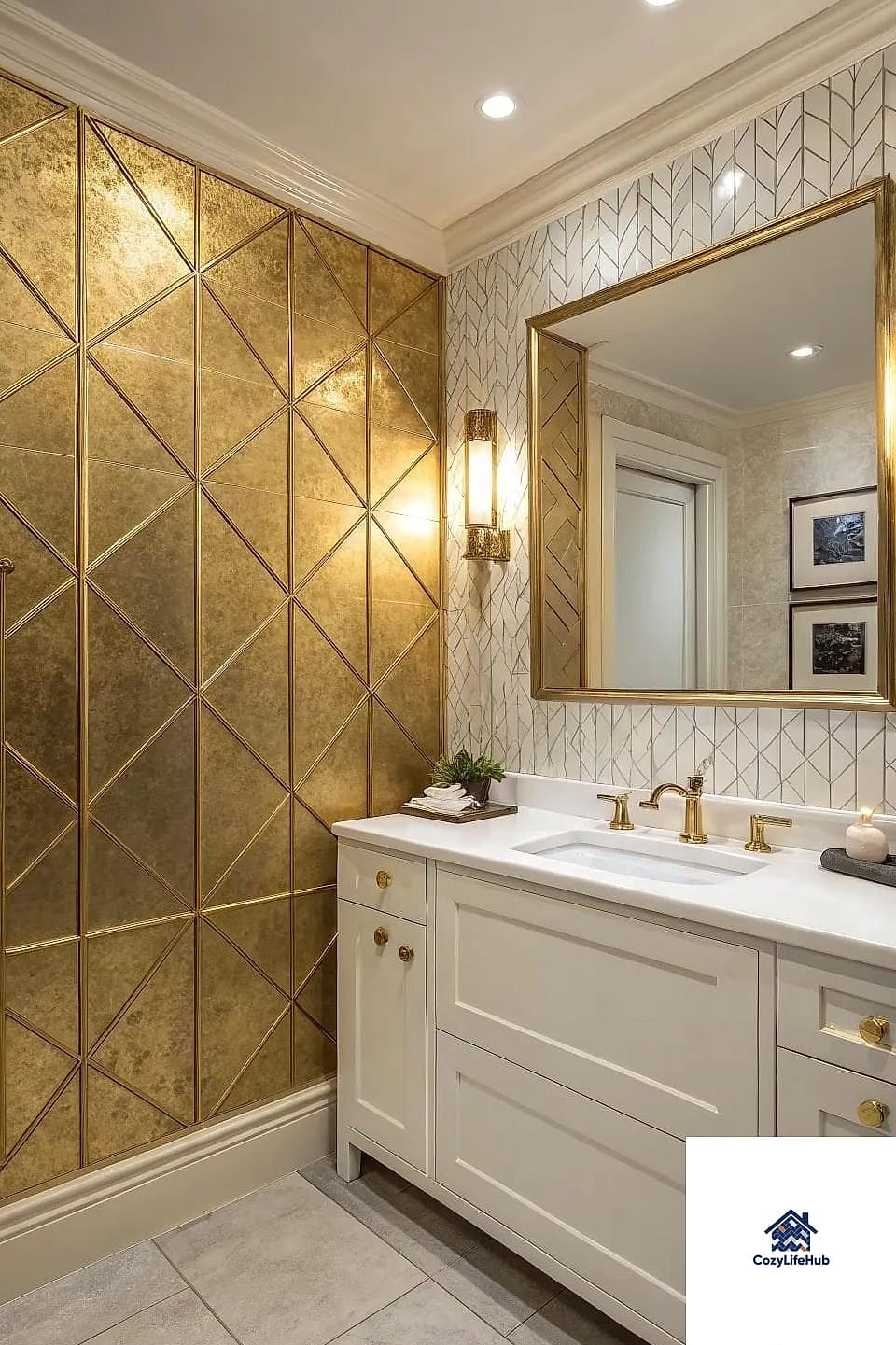 16 Modern Bathroom Ideas to Inspire Your Next Renovation 12 Brass and Gold Hardware Accents