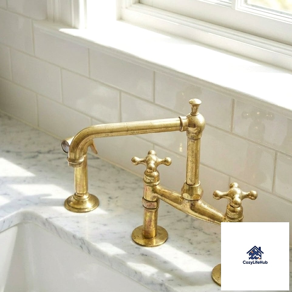 18 Traditional Kitchen Ideas Worth Stealing From Interior Designers 16 Bridge Faucet