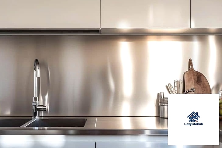 20 Metal Sheet Backsplash Ideas That Will Transform Your Space 2 Brushed Stainless Steel Sheeting