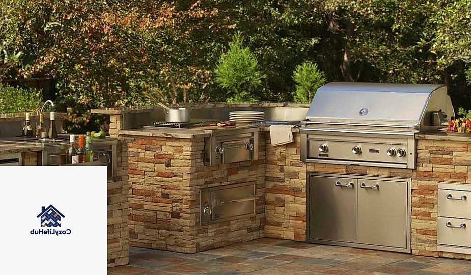 7 Outdoor Kitchen Ideas That Are Absolutely Worth It 2 A Built-In Grill Island as the Centerpiece