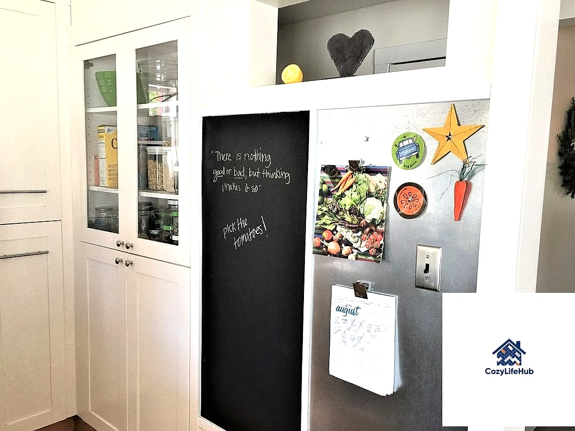 17 Inexpensive Kitchen Ideas Trending on Pinterest This Year 17 Chalkboard or Magnetic Paint on a Pantry Door