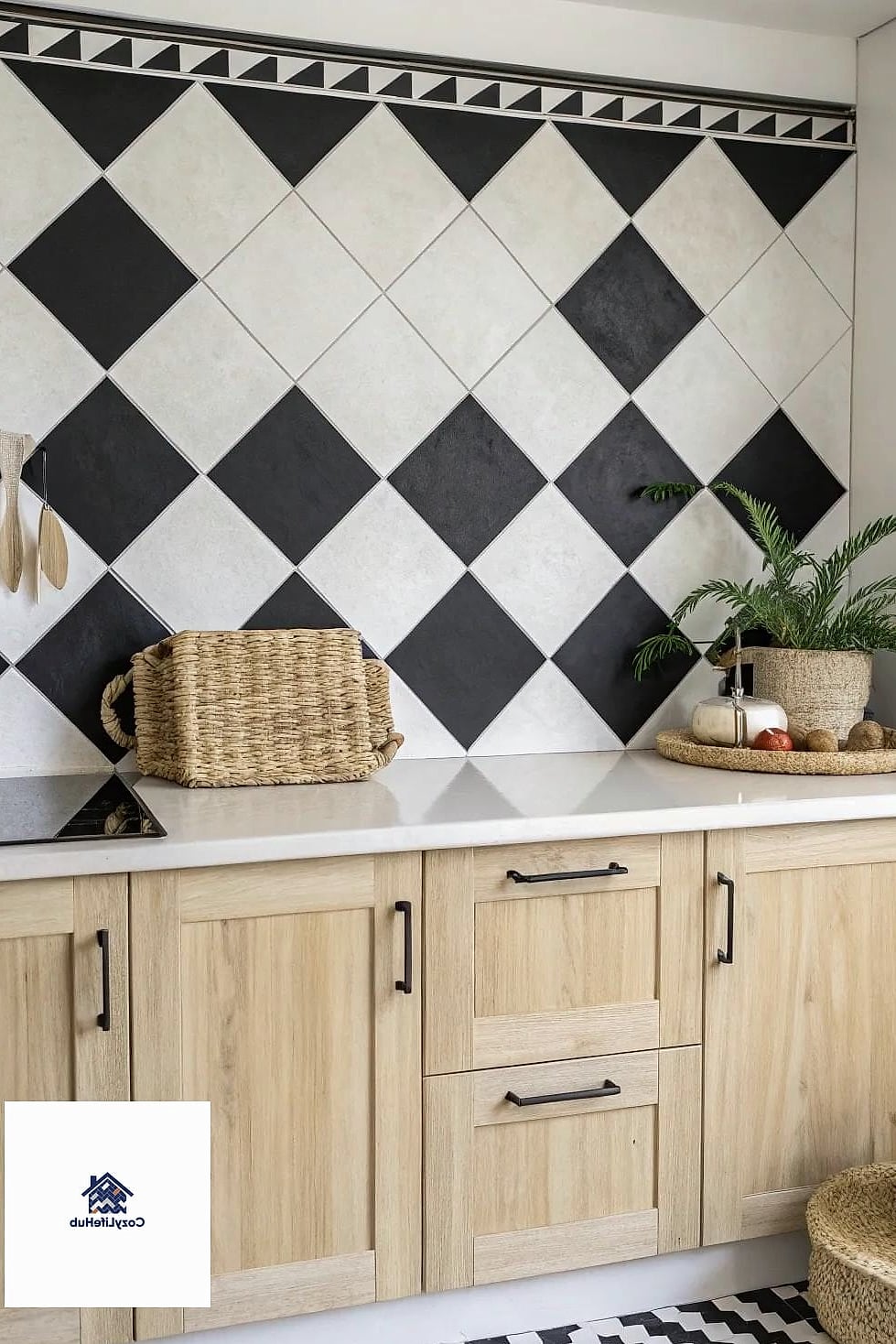 27 Modern Backsplash Ideas That Will Transform Your Space 12 Checkerboard Backsplash