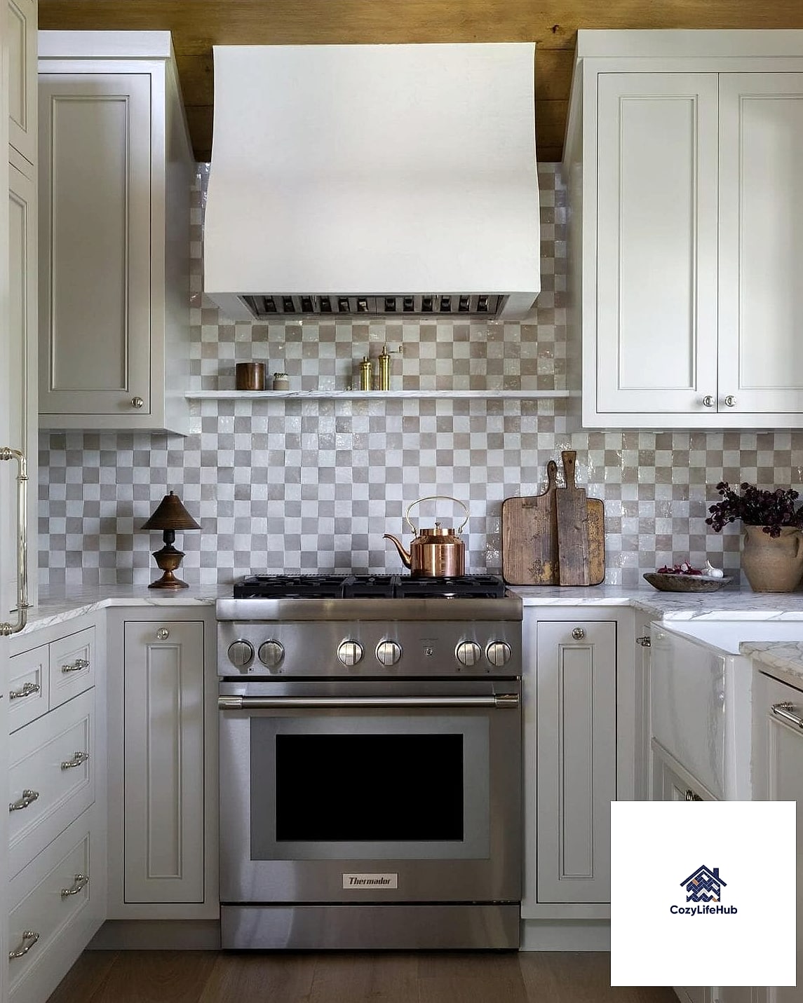 Checkerboard Tile in Two Tones