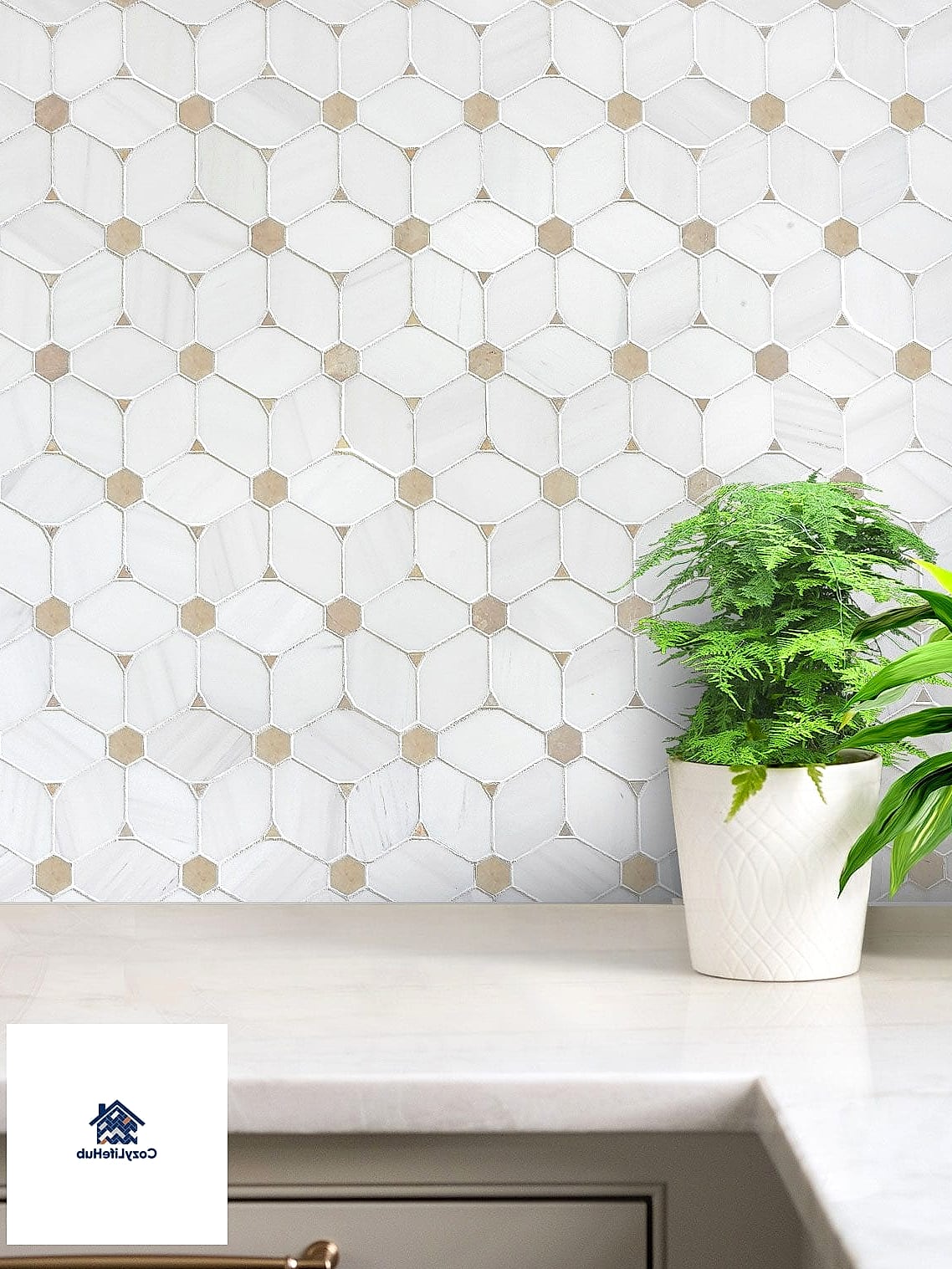 23 Backsplash Ideas for White Cabinets Ideas That Will Transform Your Space 17 Checkerboard Tile Backsplash