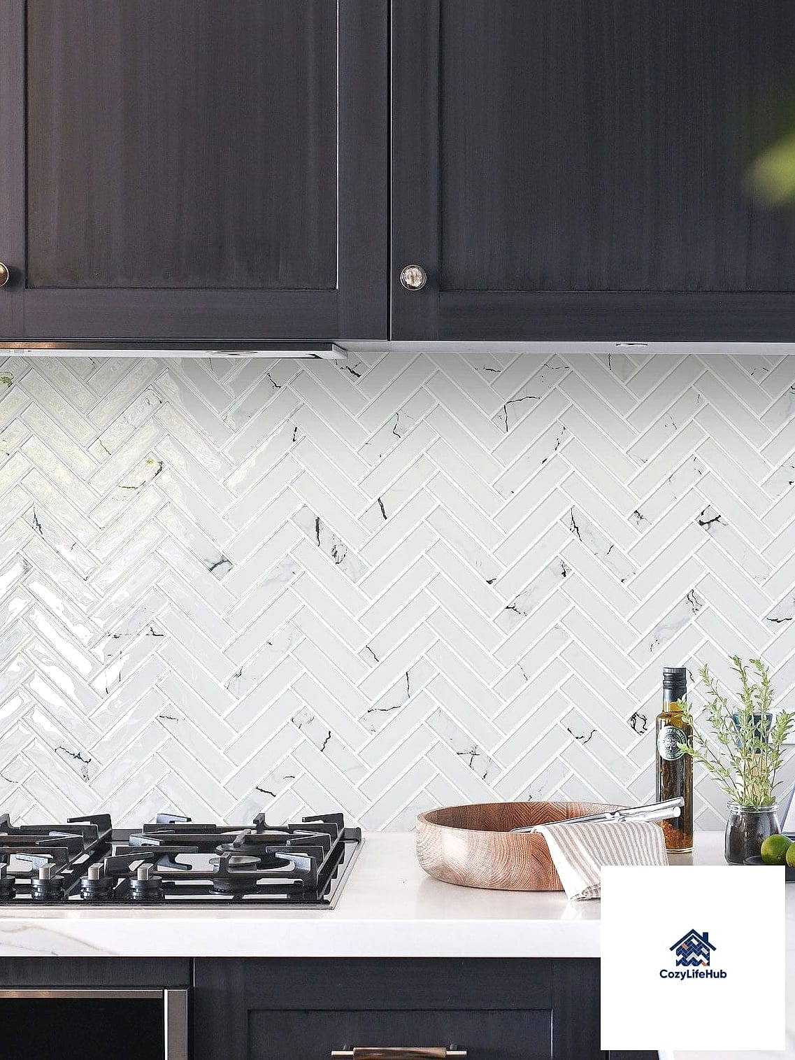 19 Chevron Backsplash Ideas Trending on Pinterest This Year 19 Chevron Glass Tile for Extra Shine