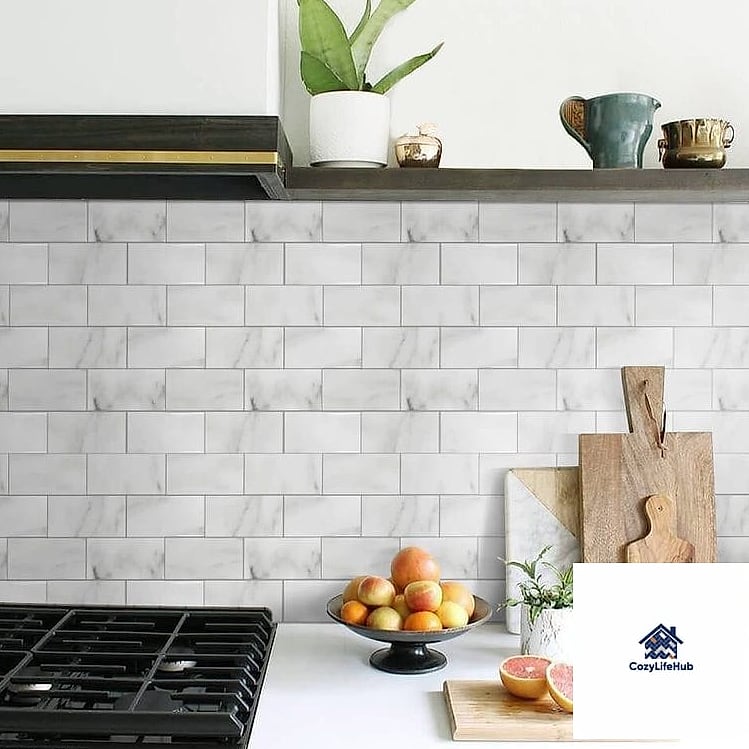 Classic Carrara Marble Subway Tile