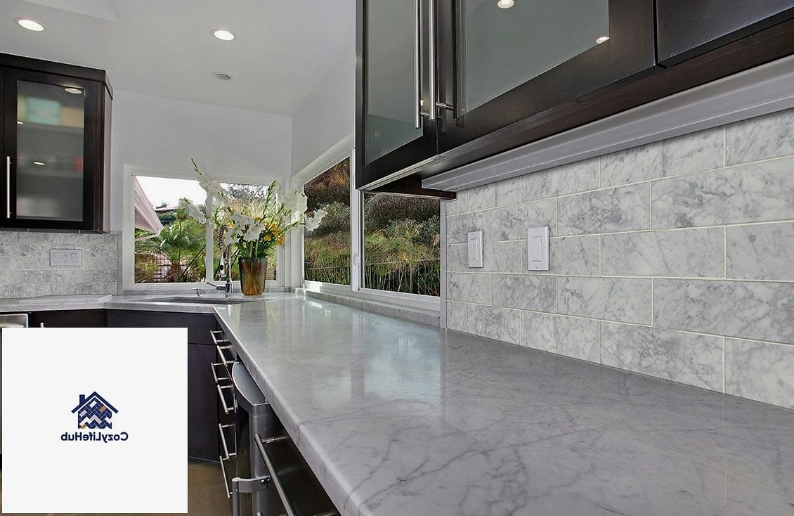 Classic Carrara Marble Subway Tile