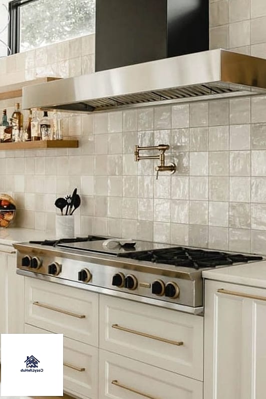 Classic Kitchen Backsplash in Ocean Blue