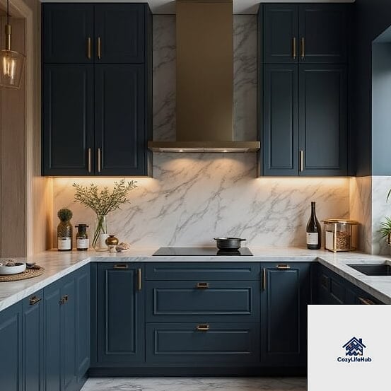 Classic Marble Slab Backsplash