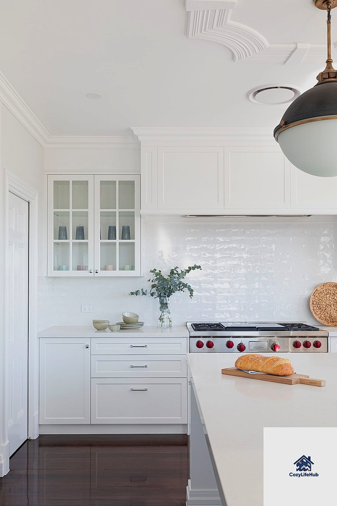 Classic White Subway Tile with Contrasting Grout