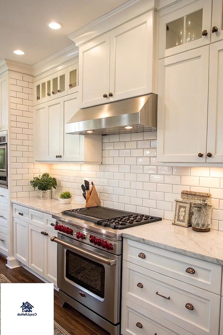 Classic White Subway Tile with White Grout
