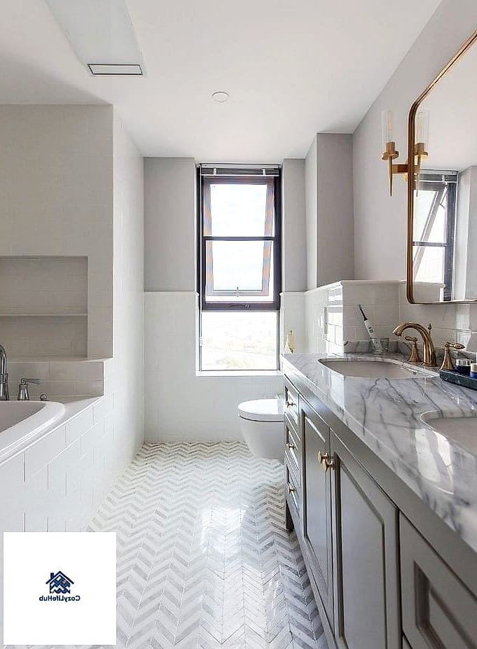 15 Chevron Tile Ideas That Designers Keep Coming Back To 2 Classic White Marble Chevron
