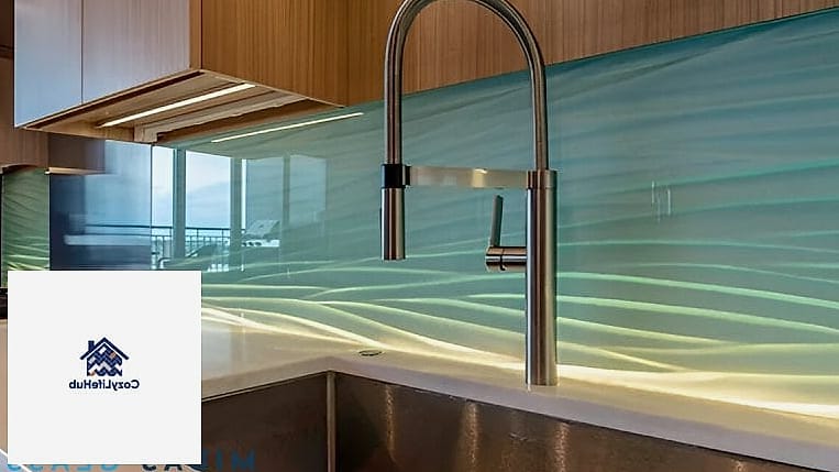Clear Glass Over a Patterned Wall