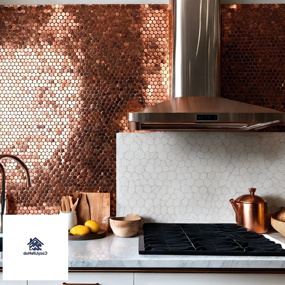Copper or Metallic Tile Accent