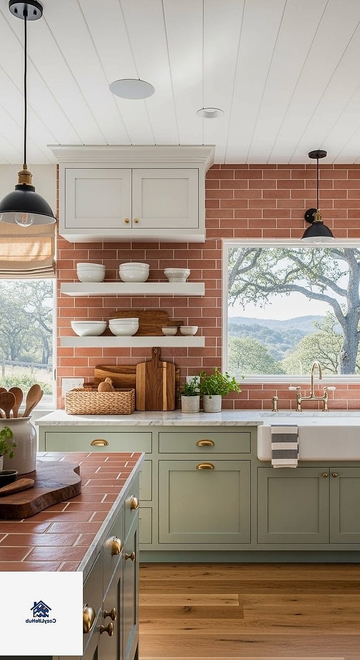 19 Chevron Backsplash Ideas Trending on Pinterest This Year 13 Copper and Terracotta Chevron
