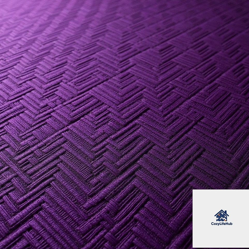 Deep Plum Herringbone for Drama