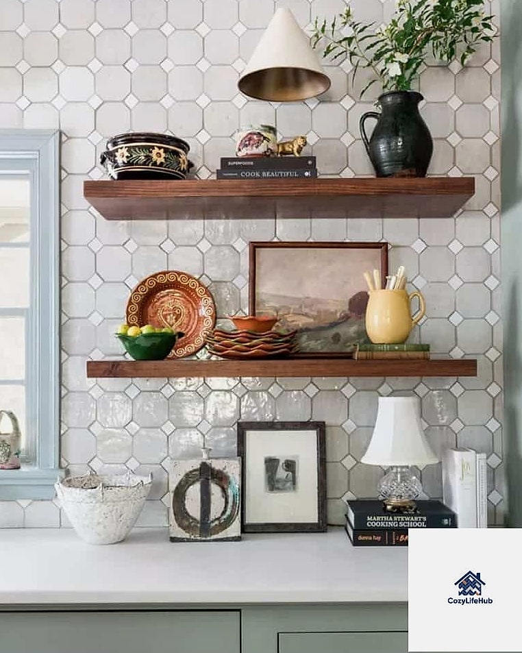 Floating Shelf Integration with Marble