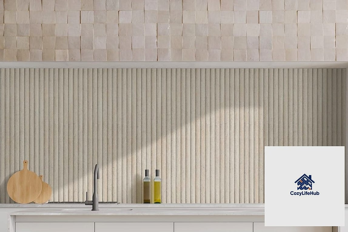 Fluted Stone Backsplash
