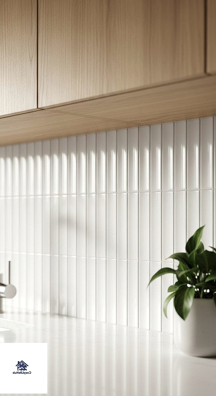 Fluted Tile Backsplash