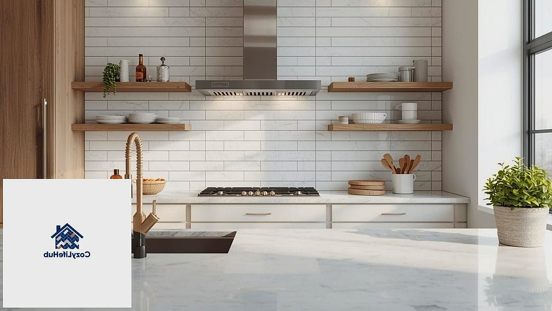 Full Height Slab Backsplash