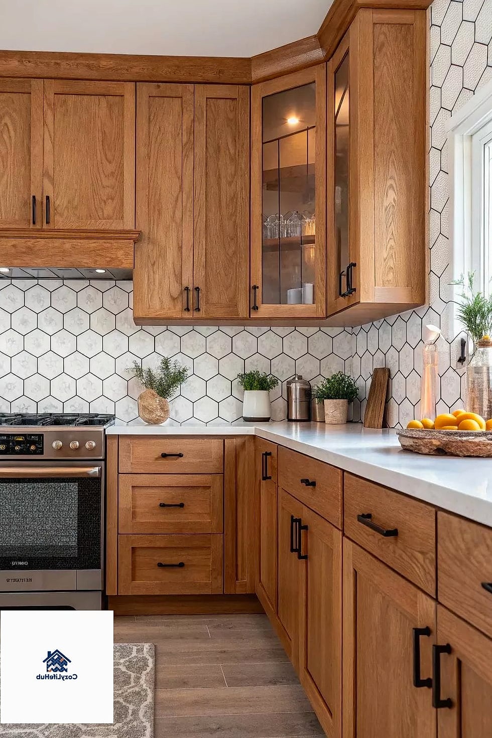 30 Backsplash for Modern Cabinets Ideas to Inspire Your Next Renovation 29 Full-Height Wood-Look Tile