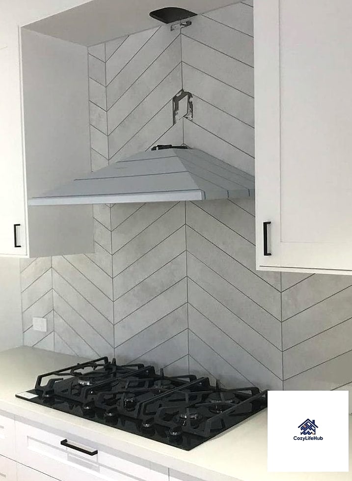 19 Chevron Backsplash Ideas Trending on Pinterest This Year 12 Full Wall Chevron in Small Kitchens