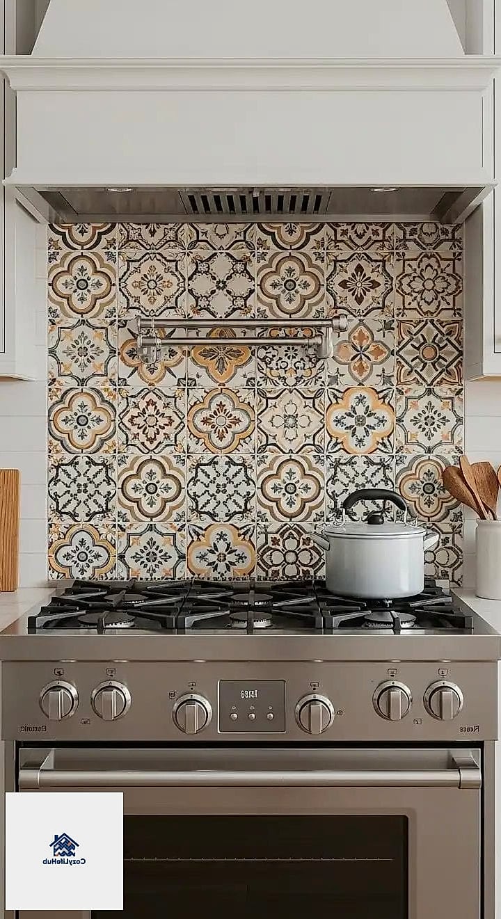 Geometric Encaustic Tile