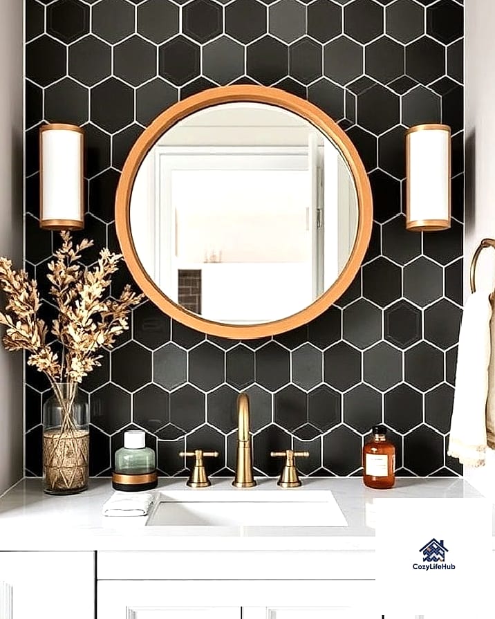 Geometric Encaustic-Look Cement Tile