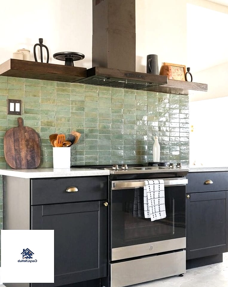 Glossy Black Zellige Tile