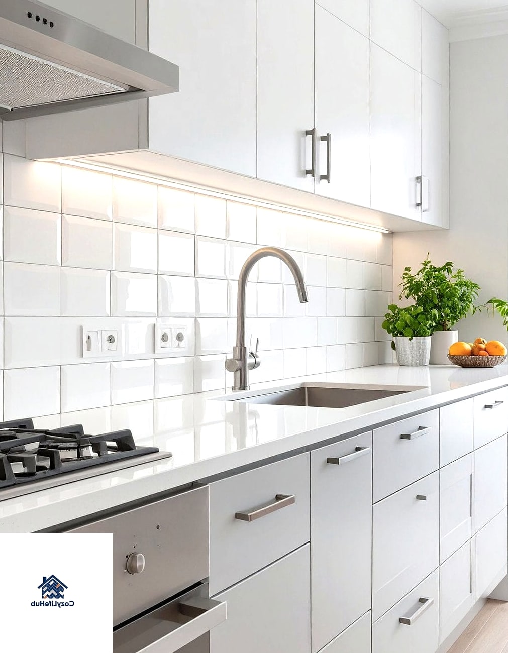 Glossy White Glass Tile