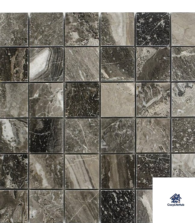 10 Gray Mosaic Tile Ideas That Work in Any Size Home 3 Gray Marble Mosaic for a Luxe Feel