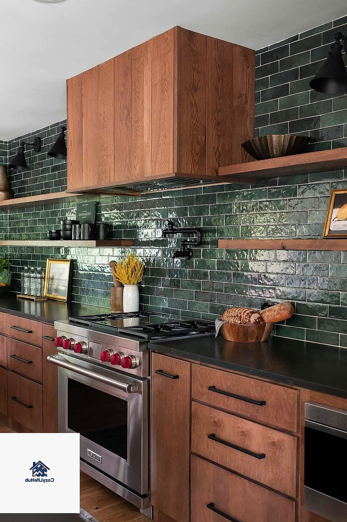 30 Backsplash for Modern Cabinets Ideas to Inspire Your Next Renovation 11 Green Ceramic Subway Tile