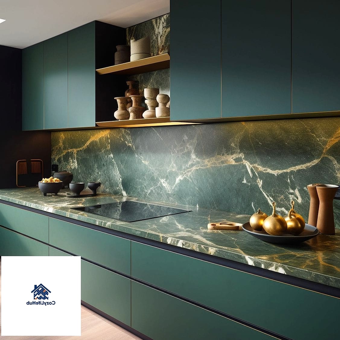 Green Marble for a Bold Statement