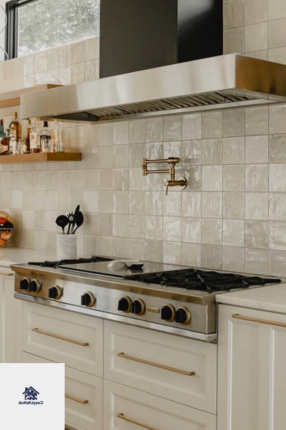 Handmade Zellige Tile in a Warm Neutral