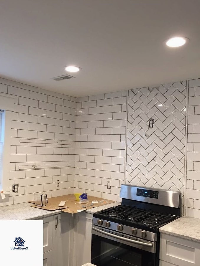 Herringbone Behind the Range Only
